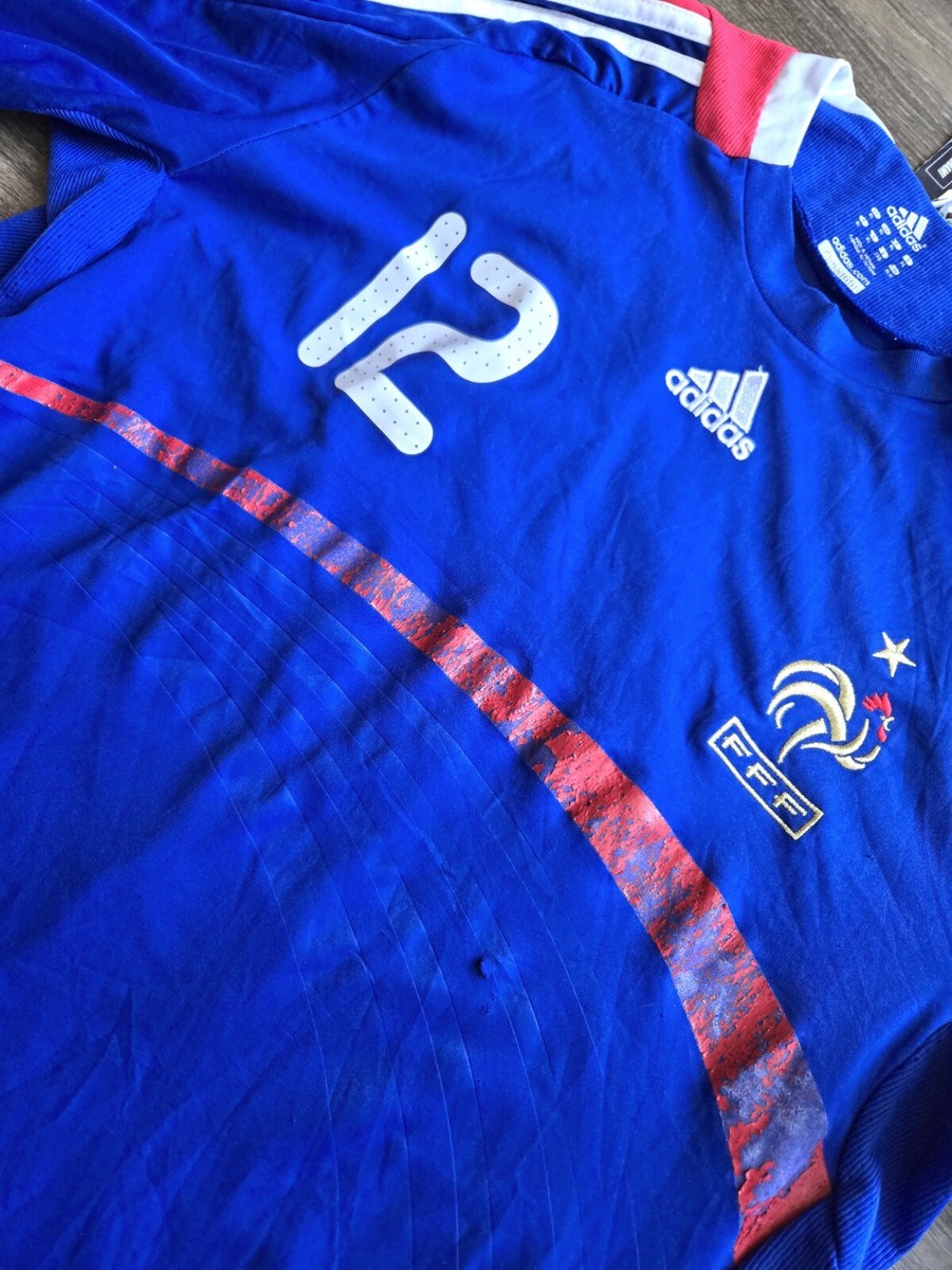 Adidas France Euro 2008 Thierry Henry Football Soccer Jersey Mens