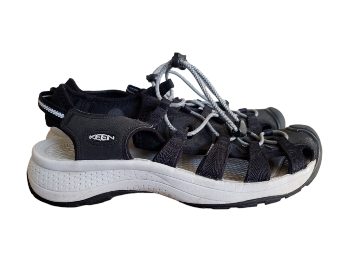 Sandali da escursionismo Keen da donna neri e grigi Astoria West taglia 11