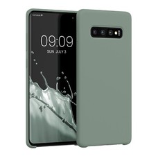 kwmobile Case Compatible with Samsung Galaxy S10 Plus/ S10+ Case - Rainwashed Gr