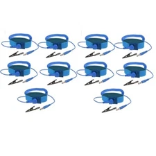 10X Anti-Static Wrist Band ESD Grounding Strap Prevents Static Build Up Blue
