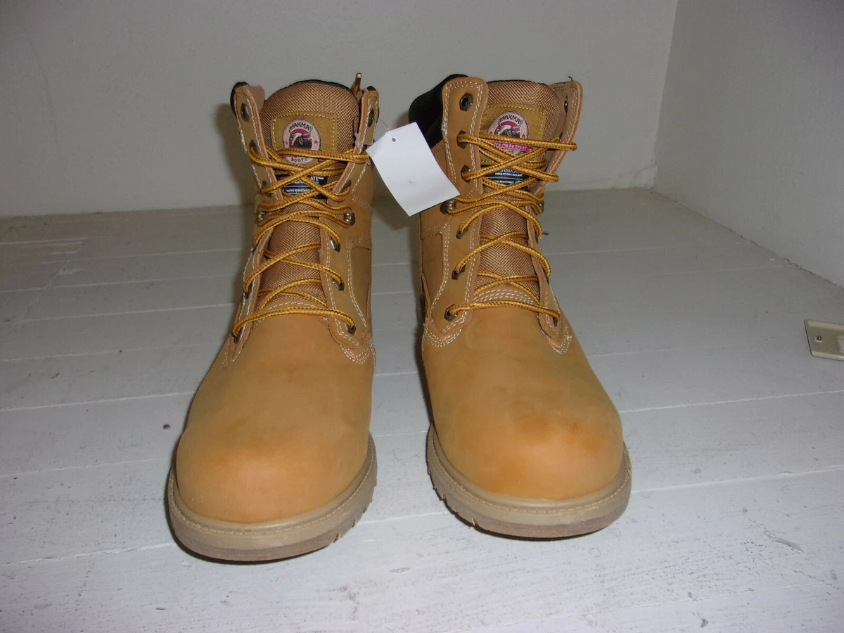 Wheat color top work boots
