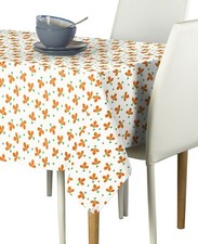 Orange Spring Flowers Signature Tablecloth Assorted Sizes