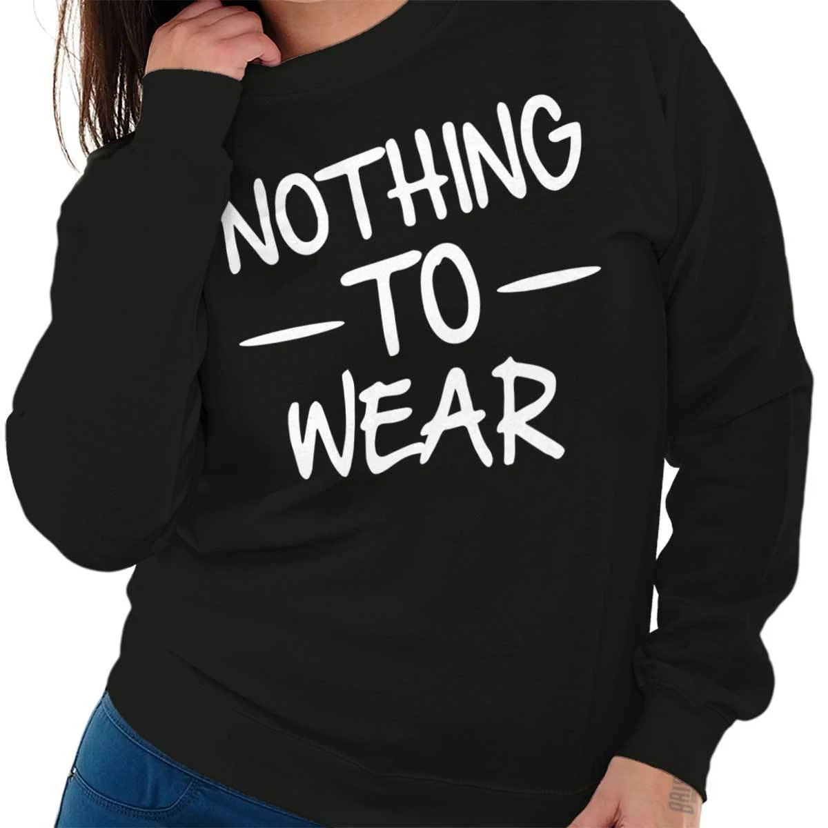 Women's fashion simple long sleeve sweatshirt hot sale