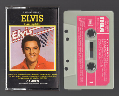 K7 Audio   Elvis Presley - Flamming Star   Cassette Tape CAM 490 STEREO RCA