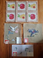 VTG Dritz Needlepoint Canvases Lot of 4 Items NWT