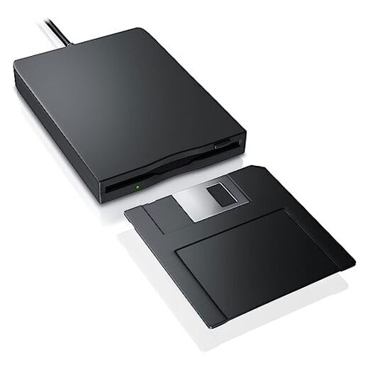 USB Floppy Drive,Floppy Disk Reader 3.5-inch External Portable 1.44 MB FDD-image