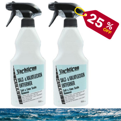 Yachticon Salz + Kalkflecken Entferner für hartnäckige Verschmutzungen 2x 500ml