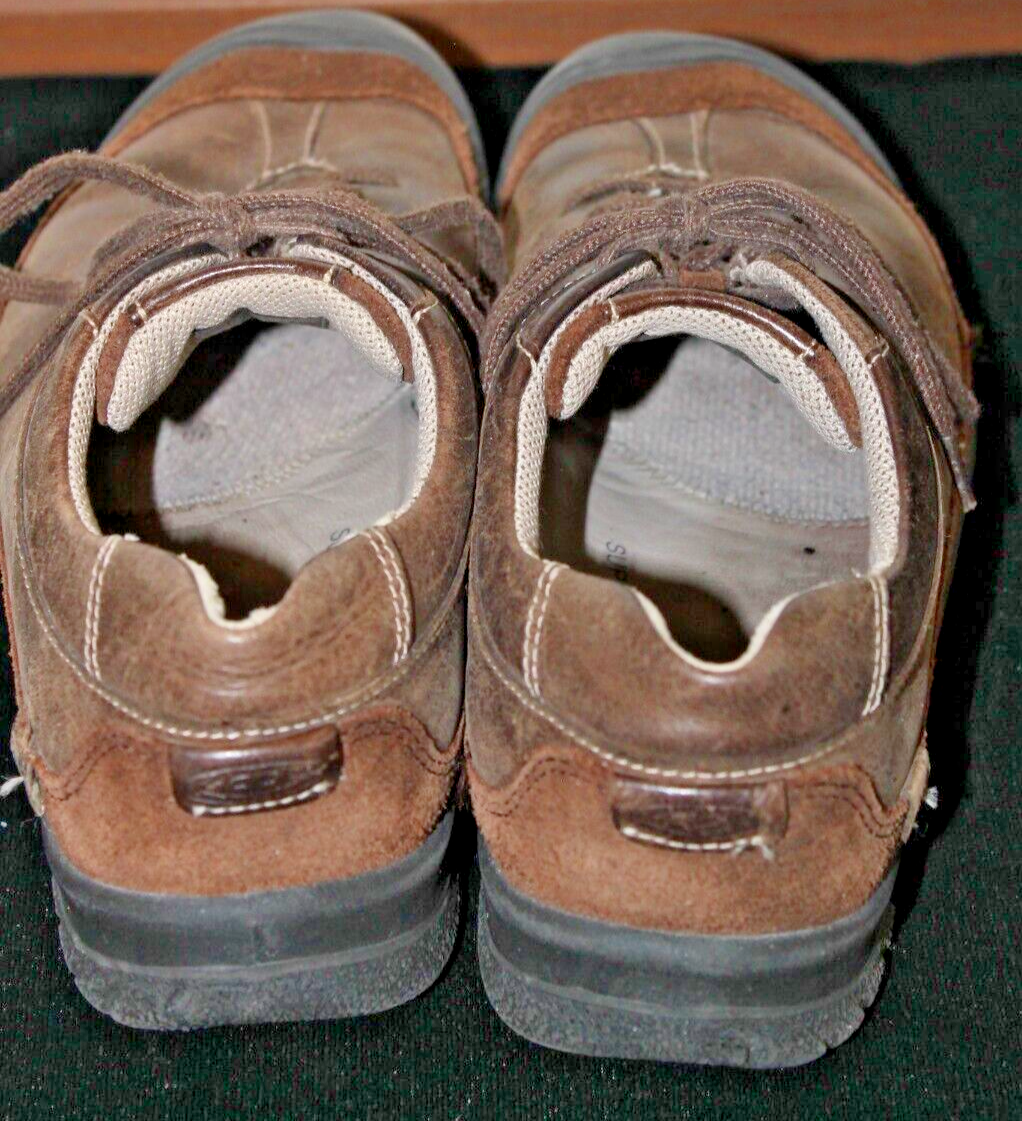 Scarpe Keen da donna marroni taglia 10 5 pelle scamosciata stringate scarpe da trekking comfort
