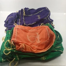 Lot Of 23 Crown Royal Drawstring Bags Medium Large Mostly Purple