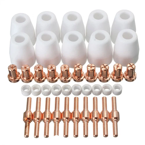 40x PT31 CUT40-50 Plasma Cutter Consumables Welding Cutting Nozzles For Parkside