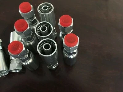 GATOR Compatible HYDRAULIC HOSE FITTING, 06U606 INTERCHANGE STYLE 10 Pkg #6 FJIC