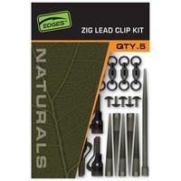 Fox Naturals Zig Lead Clip Kit - Rigkomponenten Zum Karpfenangeln, AngelzubehöR
