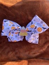 Jojo Siwa Large Hair Bow Clip Pumpkin Ghost Candy Corn Halloween Multicolor New