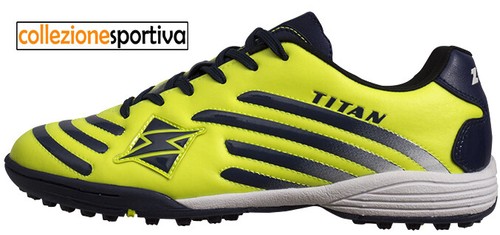 SCARPE CALCETTO ZEUS SPORT TITAN TURF col.giallo fluo/blu | eBay