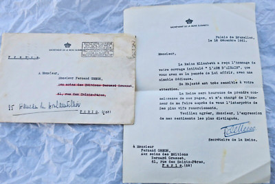 Königin von Belgien Sekretariat der Königin Brief