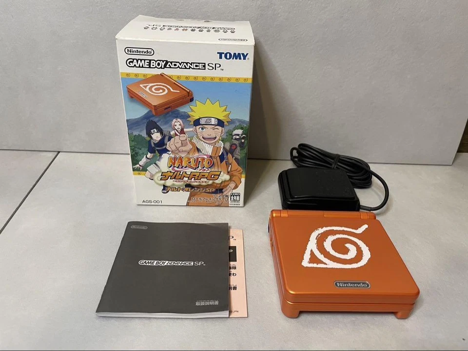 "Unused"  Nintendo Game Boy Advance SP console Naruto limited edition JPN - Image 2 of 4