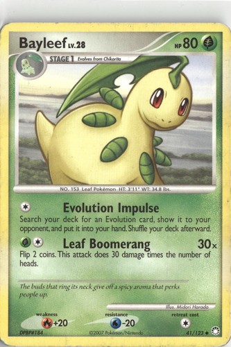 Bayleef 41/123 Mysterious Treasures Uncommon