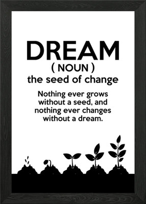 Dream Seed Change DB gerahmtes Wandbild Poster Leinwanddruck Bild