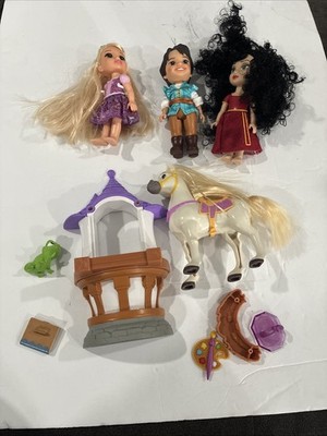 Disney Princess Tangled Rapunzel Petite Jakks Pacific Gothel Flynn Maximus 6 
