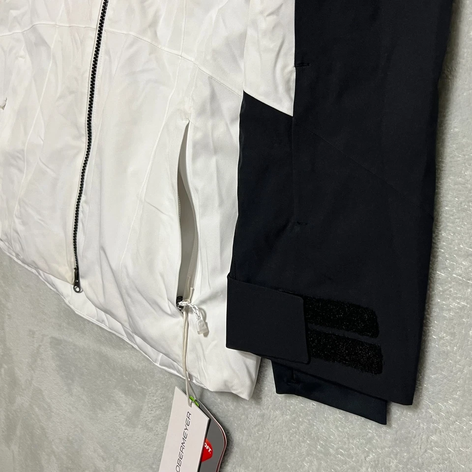 Chaqueta de esquí Obermeyer First Chair negra blanca para mujer talla 10 Primaloft nueva con etiquetas Foto 4 de 4
