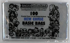 Comic Book Bags ~ 1973-current size ~ 6 7/8" x 10 3/8" ~ 1.2 mil ~ 100 count