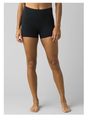PrAna Shorts Womens Black Layna Short Workout Running Stretch Biker Yoga, S - Picture 4 of 7