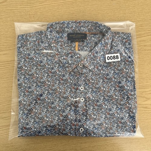 Guide London Premium Floral Shirt Mens Size XXXL 3XL Multicolored Long Sleeve - Picture 10 of 10