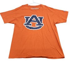 Auburn Tigers Shirt Mens 2XL Orange NCAA Football Champion Graphic Tee
