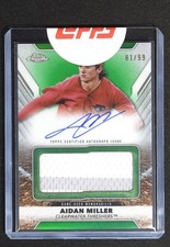 2025 Topps Pro Debut Aidan Miller Jumbo Relic Auto Green /99  TOPPS SEAL INTACT