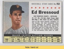 1961 Post Eddie Bressoud (Hand Cut) #152 READ m3g