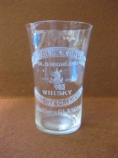 Roderick Dhu Whisky Glasgow Antique Glass Wright & Greig Ltd