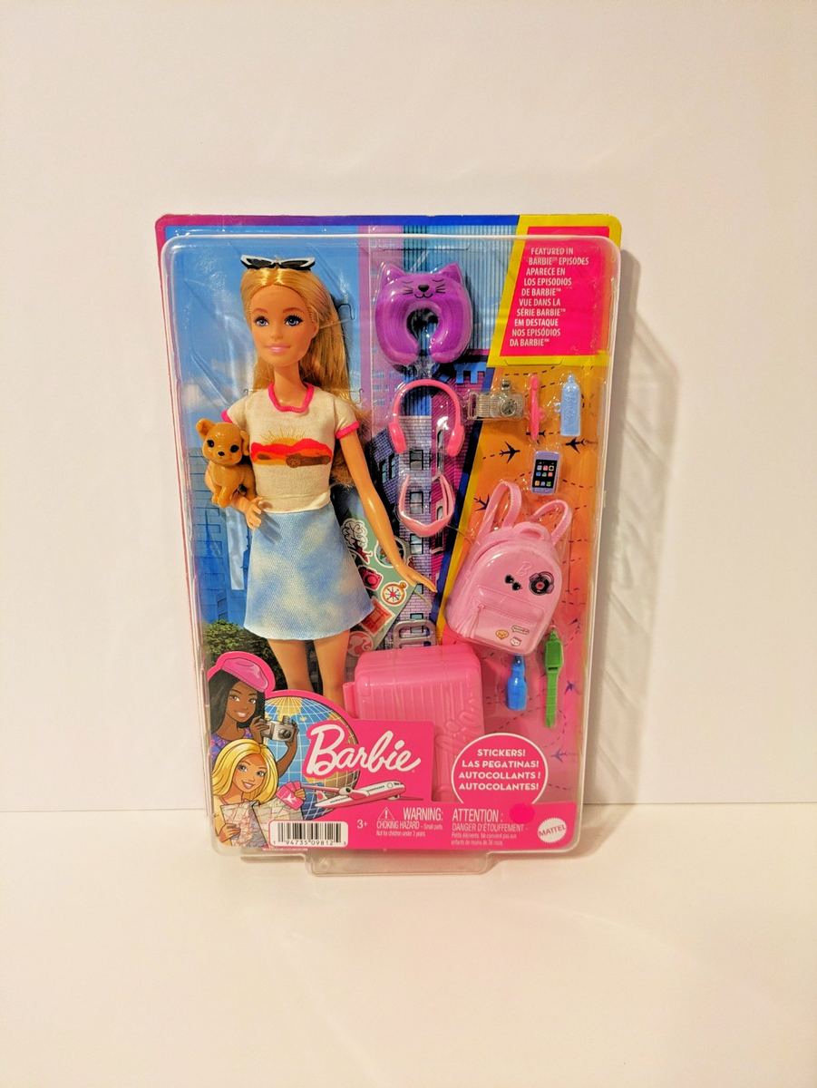 Barbie Dreamhouse Adventures Vamos de Viaje, muñeca con accesorios - FWV25