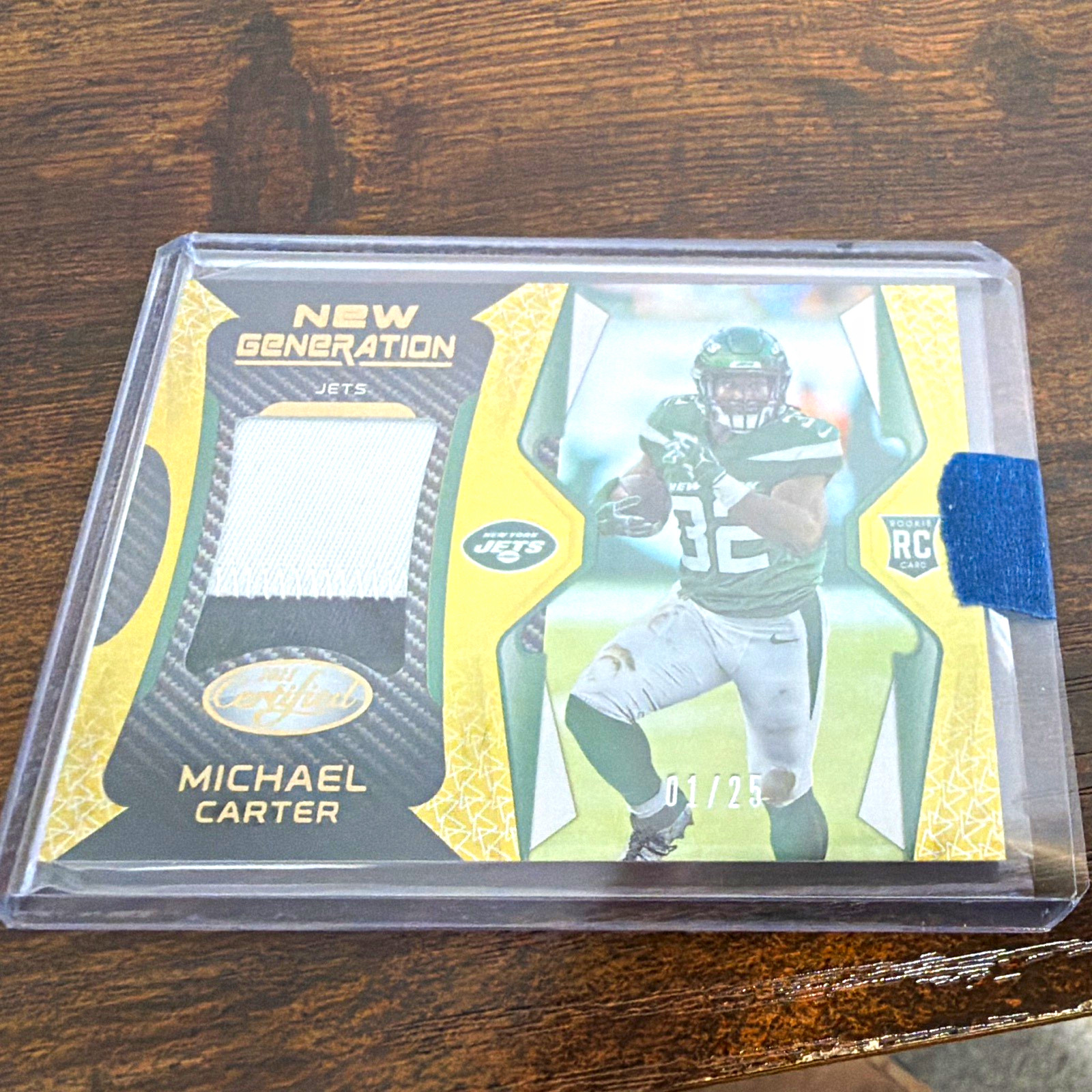 Michael Carter Panini Certified New Generation Jerseys #NG35 Gold Mirror