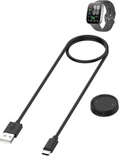 Charging Cable for Amazfit Bip 6 / Active 2 Smart Watch,WUNIAK Magnetic Black