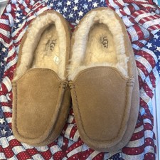 UGG Australia Ascot Moccasin Slipper for Men, Size US 4 - Chestnut