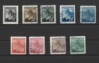 CSSR Czechoslovakia 1945 set mostly used MiNo.: 415 423 Look
