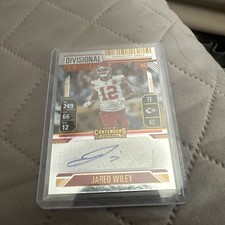 2024 Panini Contenders Rookie Divisional Ticket 70/99 Jared Wiley #187 Auto