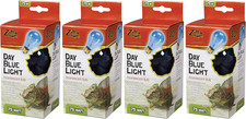 Incandescent Day Blue Light Bulb for Reptiles 75 Watt - Pack of 4