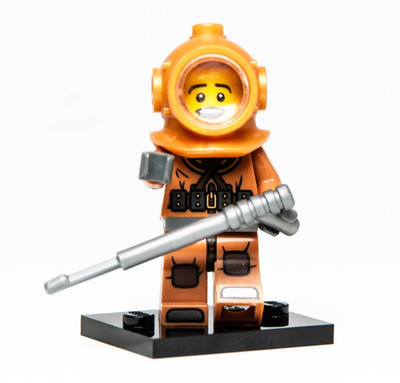 LEGO CMF 8833 Series 8 Set - Deep Sea Diver (col08-6 col118) Dive Helmet