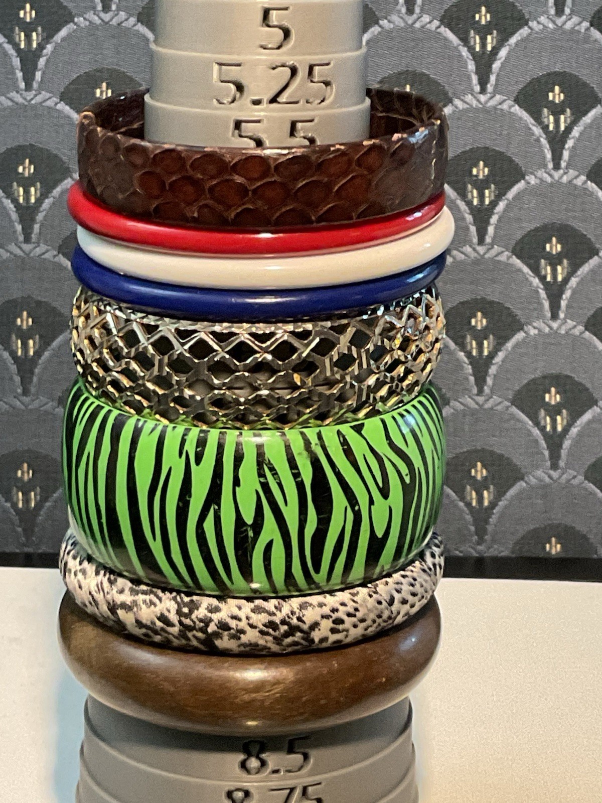 Vintage  Bangle Bracelets Assorted Various Colors… - image 1