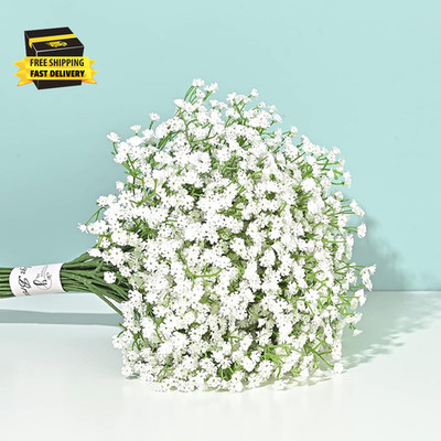 12PCS Baby Breath Artificial Flowers Fake Babys Breath Gypsophila Flowers Bulk R