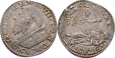 Vatican Rome 2 Carlino 1529-1534 Clement VII 1523-1534 Original Coin #pursex462