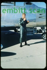 Original Slide, USAF North American F-86 Sabre and Pilot, 1953