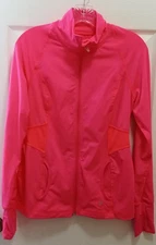 Old Navy Womens Active Jacket Sz M Pink Full Zip Athleisure Stretch