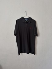Polo Ralph Lauren Black Pique Short Sleeve Polo Men  s Extra Large