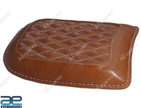 Echtleder Soziussitz Heck Solo Sitz Tan FüR Royal Enfield Classic 650
