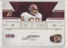 2011 Playoff National Treasures Ring of Honor 92/99 Russ Grimm #4 HOF 5w7