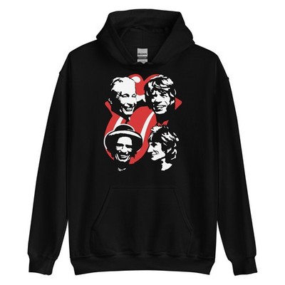 Sudadera negra Canguro con Capucha Diseño Rock Rolling Stones Mick Jagger