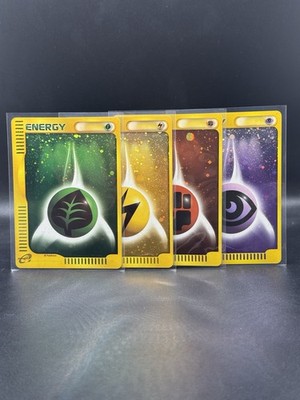 Grass Lightning Fighting Psychic Energy McDonald's Holo E-Minimum Japanese 4 Set