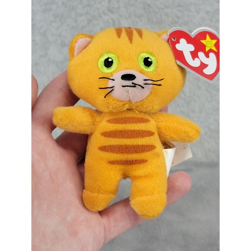 Ty Teenie Beanie Babies 2009 McDonalds 30 Years Orange Tabby Cat Plush 3.5 inch